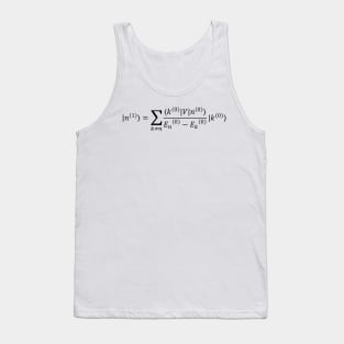 First Order State Shift - Quantum Physics Perturbation Theory Tank Top